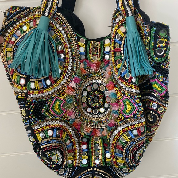 Multicoloured Beaded Bag - Picture 2 of 8